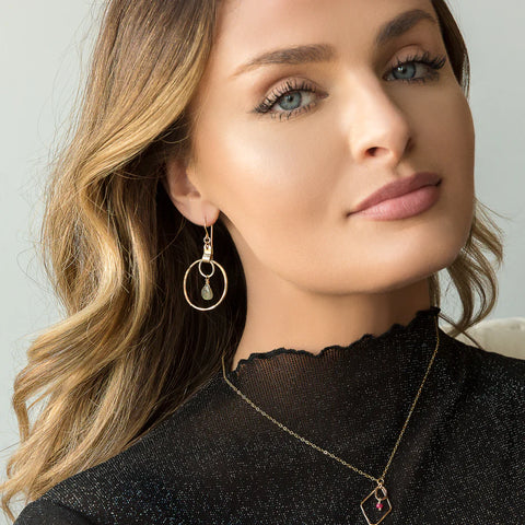 Laura J Dreamscape Orbit Earrings