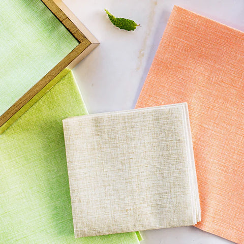 NEW Vietri Papersoft Napkins Easy Taupe Cocktail Napkins (Pack Of 20)