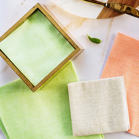 NEW Vietri Papersoft Napkins Easy Green Cocktail Napkins (Pack Of 20)