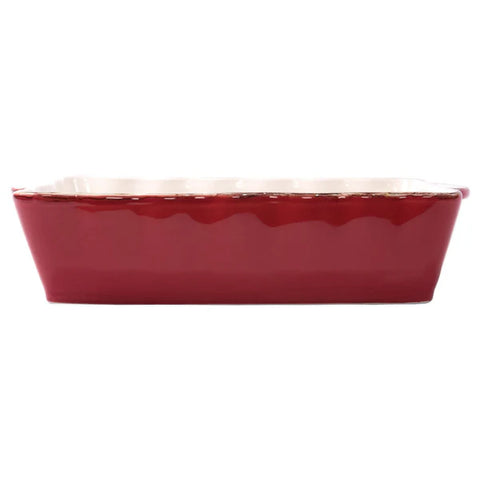 Vietri Italian Bakers Large Red Rectangular Baker