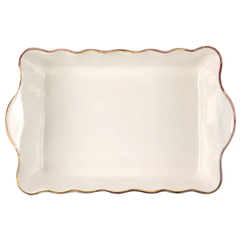 Vietri Italian Bakers Large Red Rectangular Baker