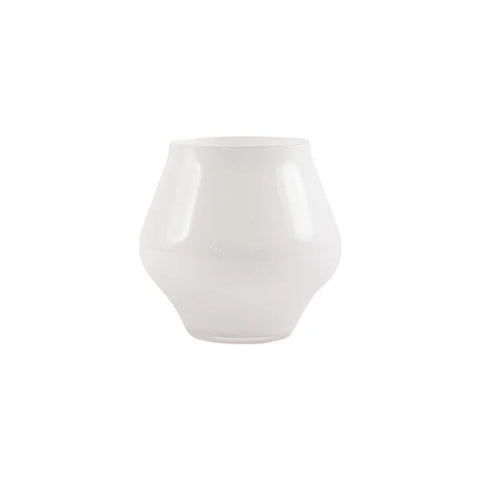 Vietri Contessa White Stemless Wine Glass