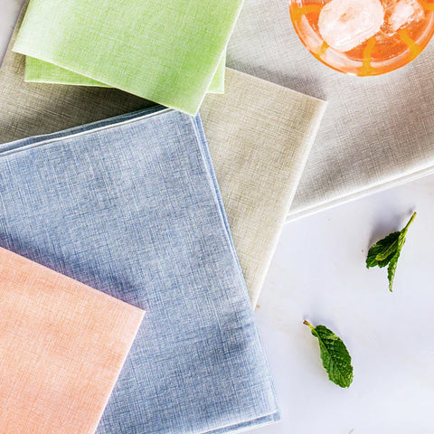 NEW Vietri Papersoft Napkins Easy Blue Dinner Napkins (Pack Of 20)