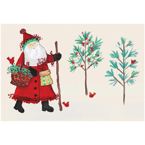 Hester & Cook Old St. Nick Forest Placemats
