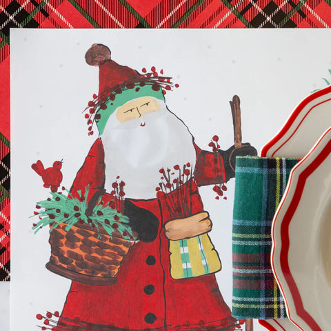 Hester & Cook Old St. Nick Forest Placemats