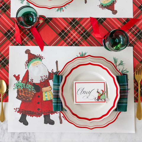 Hester & Cook Old St. Nick Forest Placemats