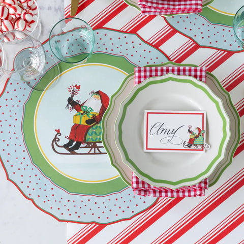 Hester & Cook Die-cut Old St. Nick Sleigh Placemats