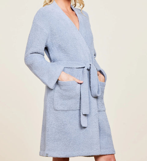 Barefoot Dreams CozyChic® Solid Robe - Moonbeam