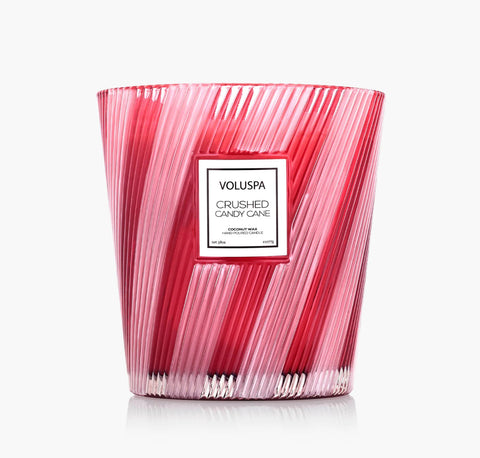 Voluspa Crushed Candy Cane 3 Wick Hearth Candle