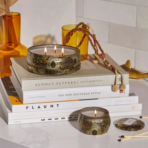 Voluspa Baltic Amber 3 Wick Tin Candle