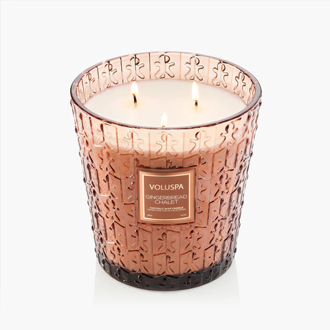 Voluspa Gingerbread Chalet 3 Wick Hearth Candle