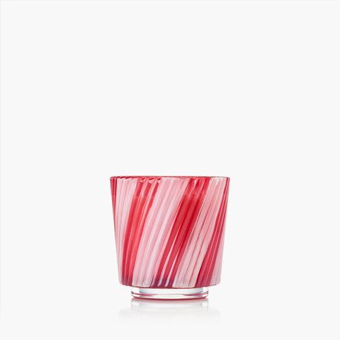 Voluspa Crushed Candy Cane Pedestal Candle