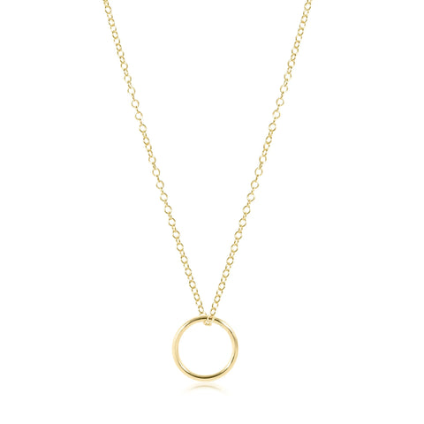enewton 16" necklace gold - halo gold charm
