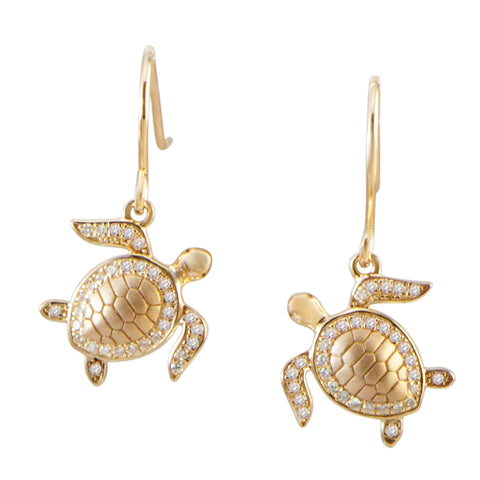 Alamea Turtle (Honu) Earrings