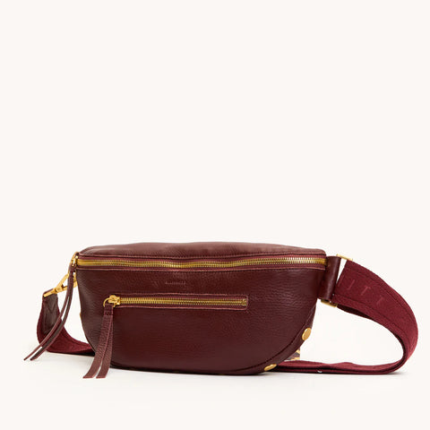 Hammitt Charles Crossbody Medium Cherrywood Pebble/Brushed Gold