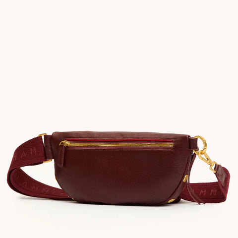 Hammitt Charles Crossbody Medium Cherrywood Pebble/Brushed Gold