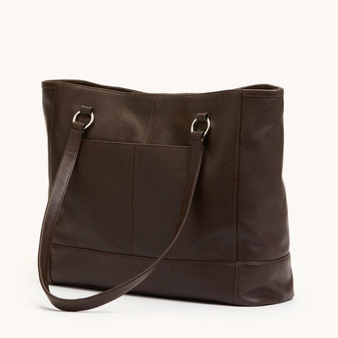Hammitt Andersen Revival Espresso Pebble/Silver Large Tote