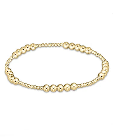 enewton classic blissful pattern 2mm bead bracelet - 4mm gold