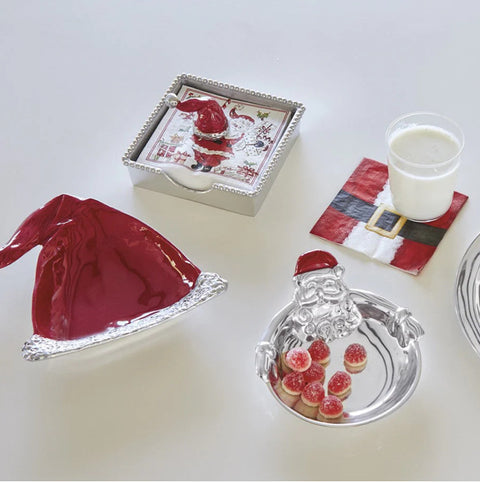 Mariposa Hugging Santa Candy Dish