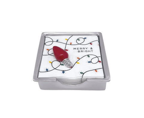 Mariposa Red Bulb Signature Napkin Box Set