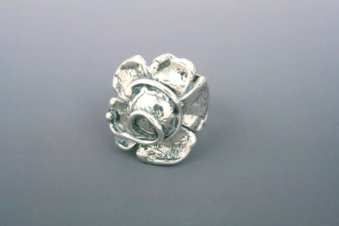 Sherry Tinsman Flower Ring with Vine