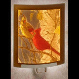 The Porcelain Garden Cardinals Colored Curved Nightlight