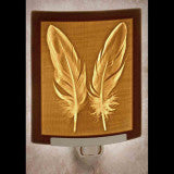 The Porcelain Garden Feathers Curved Nightlight