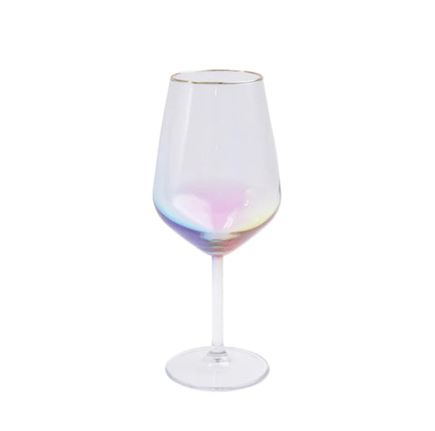 Vietri Rainbow Wine Glass