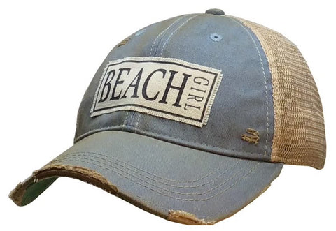 Vintage Trucker Baseball Hat “Beach Girl”