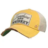 Vintage Trucker Baseball Hat “Sunshine & Whiskey”