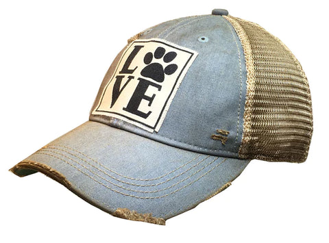 Vintage Trucker Baseball Hat “L🐾ve”