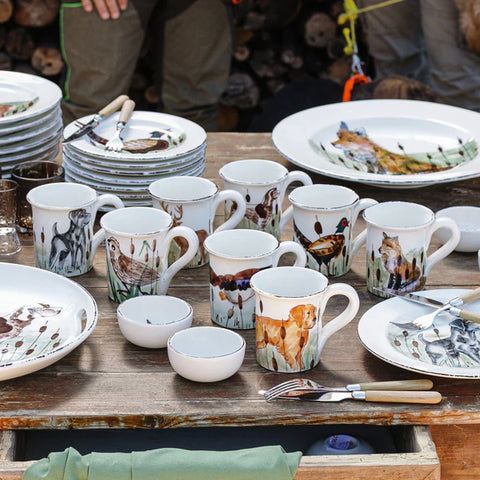 Vietri Wildlife Assorted Mugs - Set Of 8