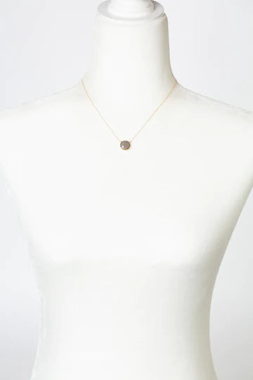 ANNE VAUGHAN DECADENCE 15.5-17.5" MOONSTONE SIMPLE NECKLACE