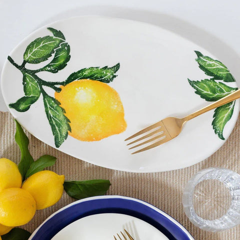 Vietri Limoni Small Oval Platter