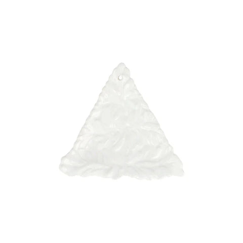 Vietri Lastra Holiday White Figural Ornament