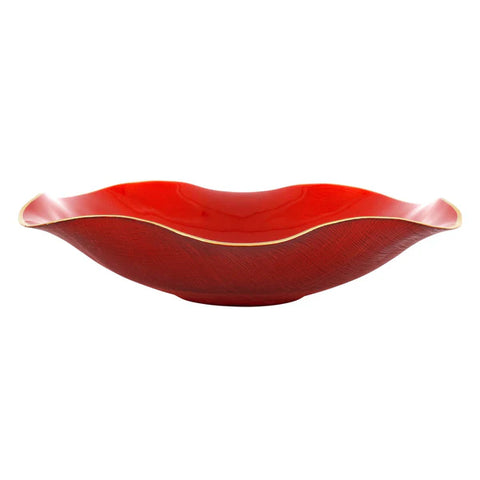 NEW Vietri Holiday Glass Medium Serving Bowl