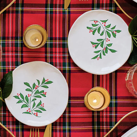NEW Vietri Aria Holiday Cocktail Plate
