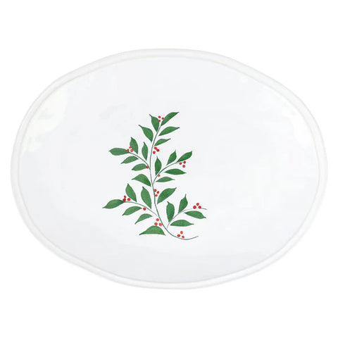 NEW Vietri Aria Holiday Oval Platter