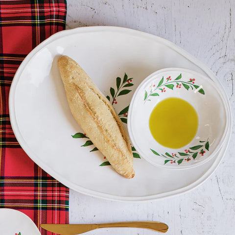 NEW Vietri Aria Holiday Oval Platter