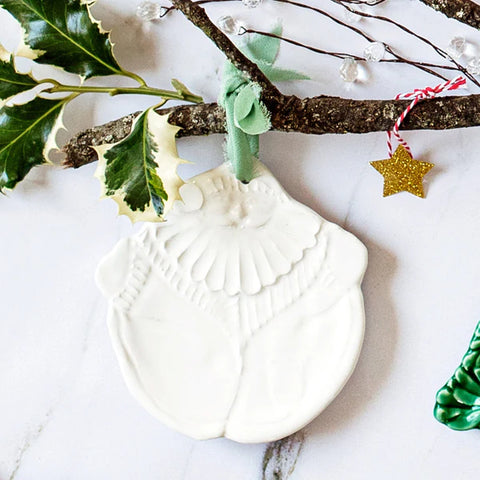 Vietri Pietra Natale Figural Santa Ornament