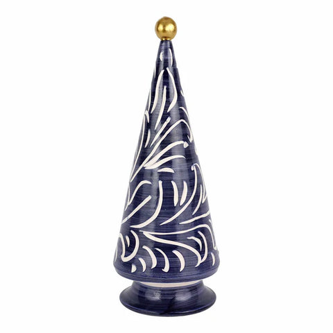 NEW Vietri Foresta Blue Scroll Tree