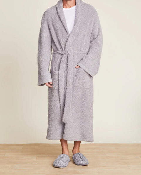 Barefoot Dreams CozyChic® Adult Robe For Men & Women Dove Gray
