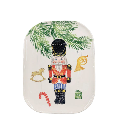 Vietri Nutcrackers Medium Rectangular Platter