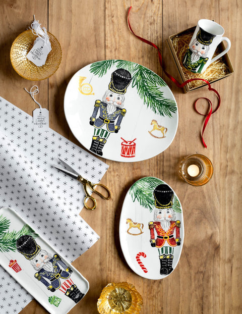Vietri Nutcrackers Medium Rectangular Platter