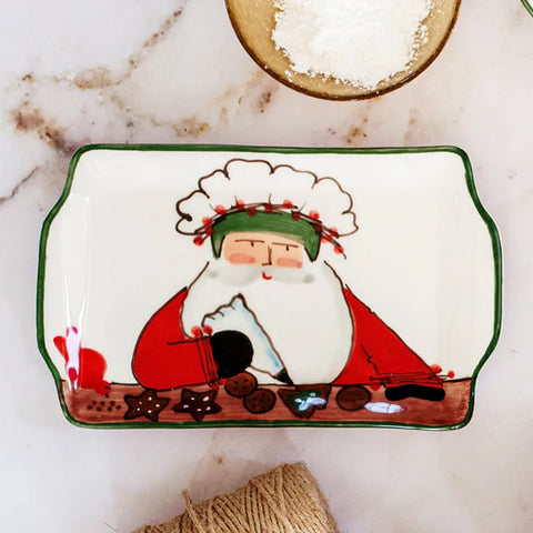 NEW Vietri Old St. Nick 2025 Limited Edition Rectangular Plate