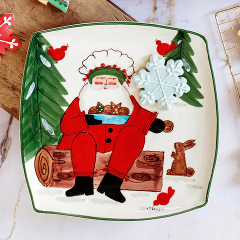 NEW Vietri Old St. Nick 2025 Limited Edition Square Platter