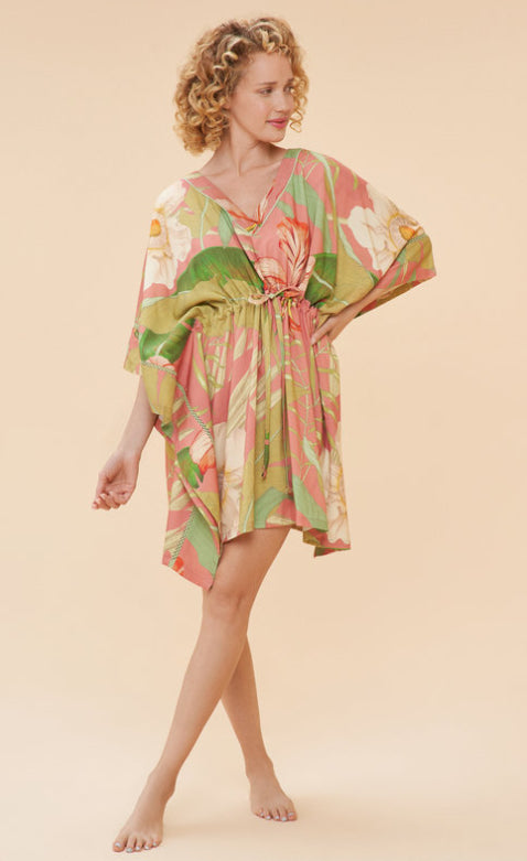 Powder Beach Cover Up - Delicate Tropical, Candy