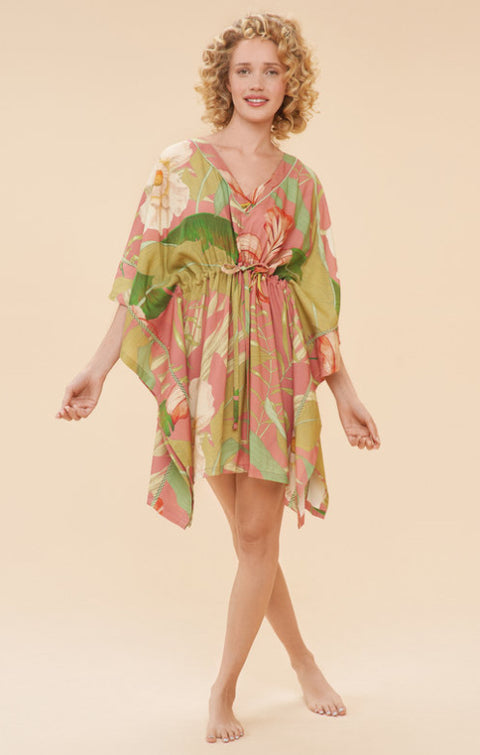 Powder Beach Cover Up - Delicate Tropical, Candy