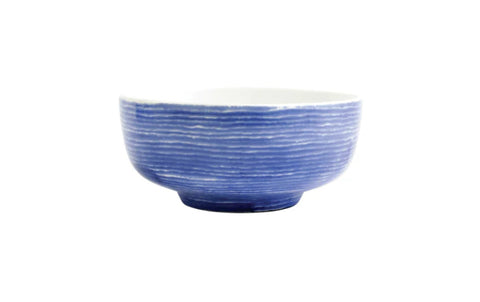 Vietri Santorini Stripe Medium Footed Serving Bowl