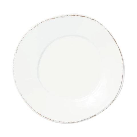 Vietri Melamine Lastra White Dinner Plate